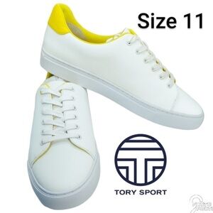 Tory Sport White and Yellow Casual Sneakers